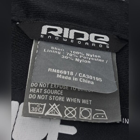 Ride Snowboard Pants Lined10K/5K mm Waterproof Y2K Vintage Graphic Large 35-39W - Picture 7 of 15